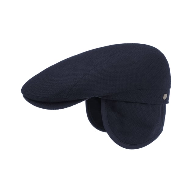 John Wool Flat Cap with Ear Flaps by Lierys