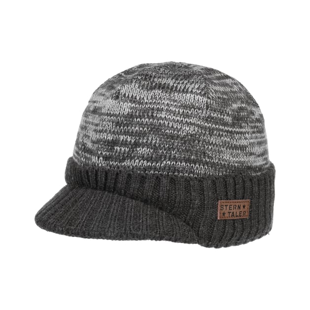 thumbnail image 2 of Men's Winter Ski Beanie Hat With Visor - One Size Fits Most, Knit Acrylic 2 of 13