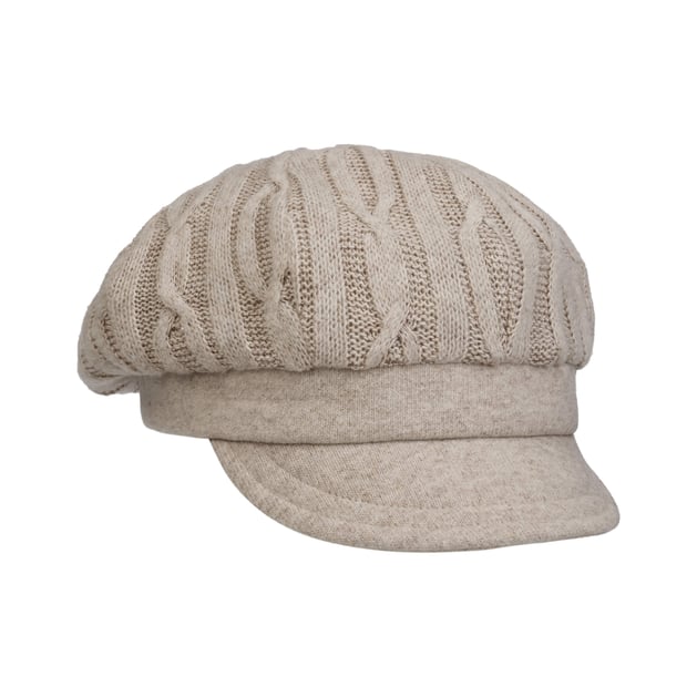 Knit Crown Newsboy Cap