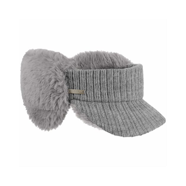 Knit Visor with Ear Warmers by Seeberger
