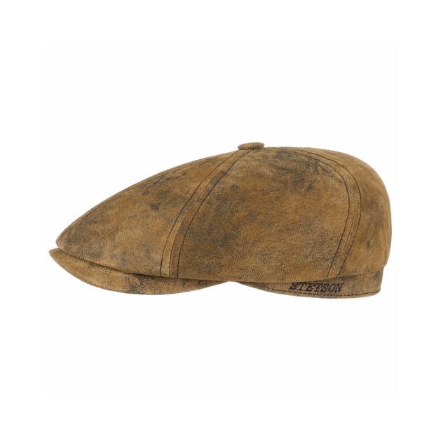 Lanesboro Leather Flat Cap by Stetson
