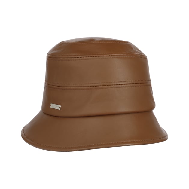 Leather Cloche Hat by Seeberger