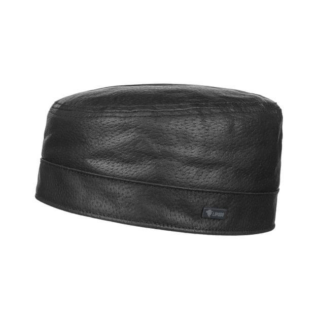 Leather Toque Hat by Lipodo