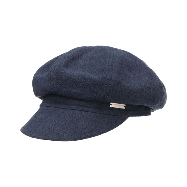 Linen Newsboy Cap by Seeberger