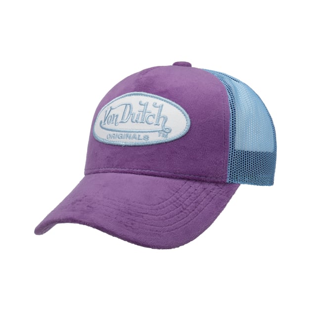 Logo Patch Velvet Trucker Cap by Von Dutch