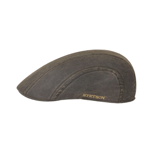 Madison Old Cotton Flat Cap by Stetson