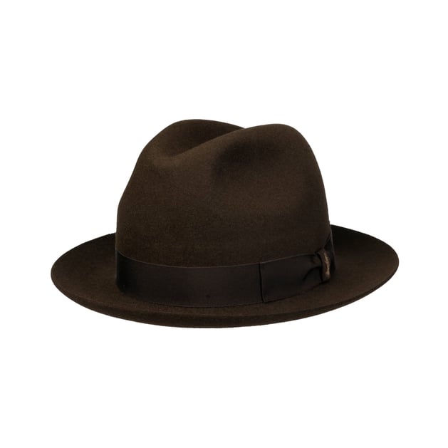 Marengo Fedora Fur Felt Hat by Borsalino --> Shop Hats, Beanies
