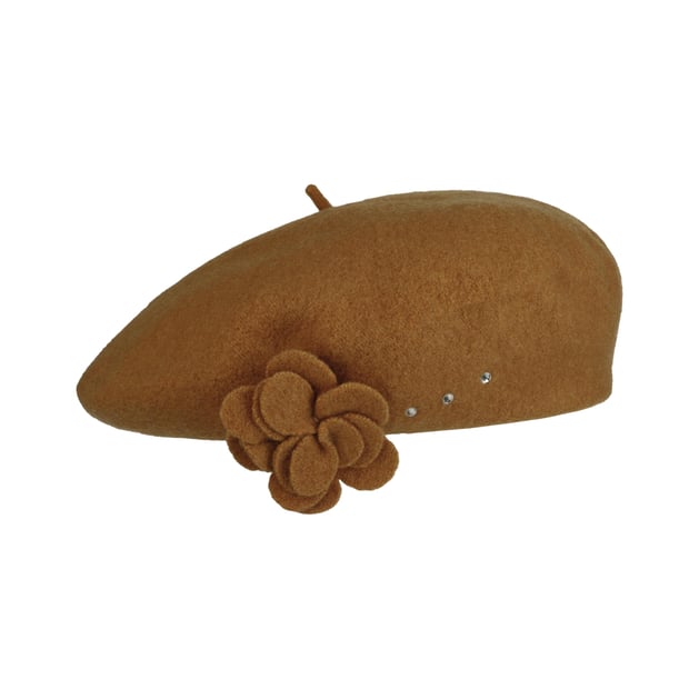 Marilisa Wool Beret with Flower by Lierys