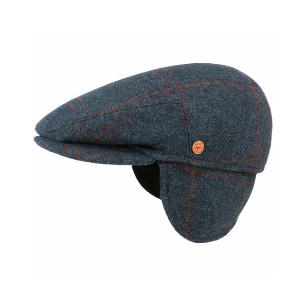 Merlino Wool Flat Cap with Ear Flaps by Mayser