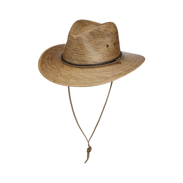 Mexican Palm Straw Hat with Chin Strap by Stetson