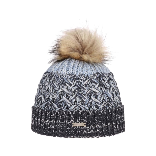 Multim�lange Wool Pompom Hat by Seeberger