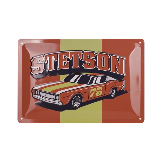 Muscle Car Retro Metal Sign by Stetson