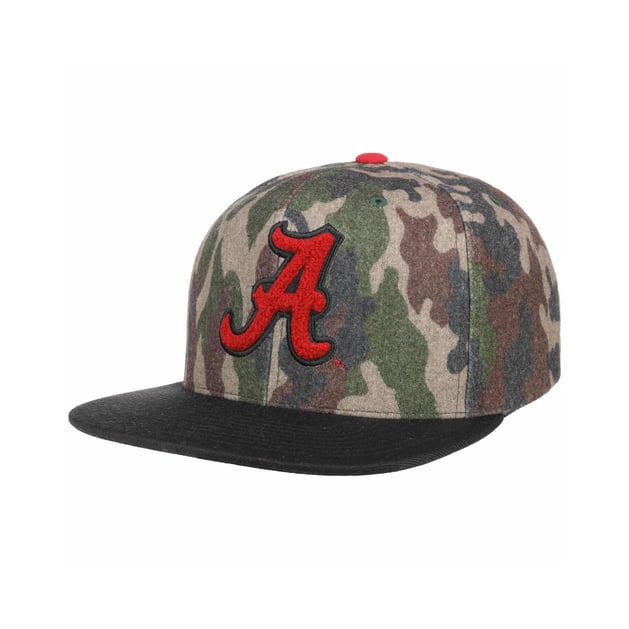 NCAA Camo Flannel Alabama Cap by Mitchell & Ness