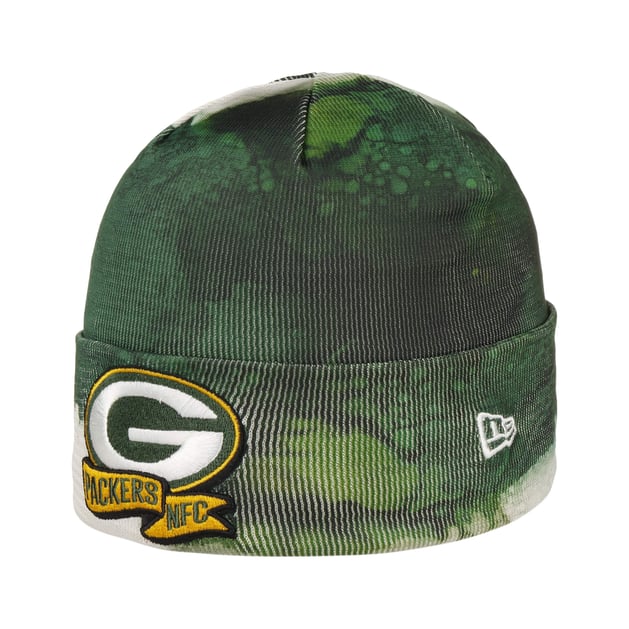 NFL 22 Ink Knit Packers Beanie Hat by New Era