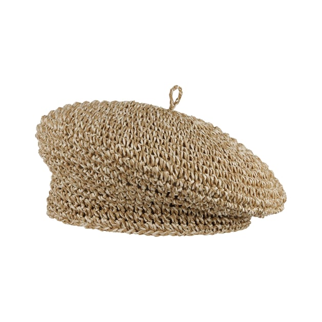 Paper Straw Beret by McBURN