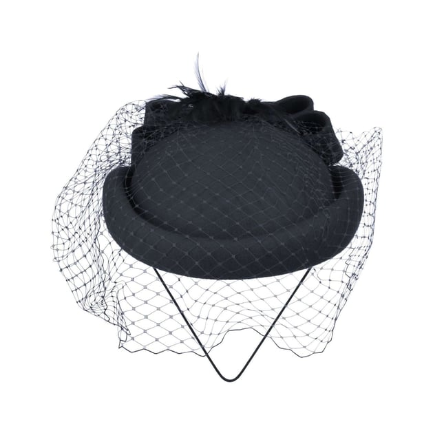 Pillbox Hat with Veil by McBURN