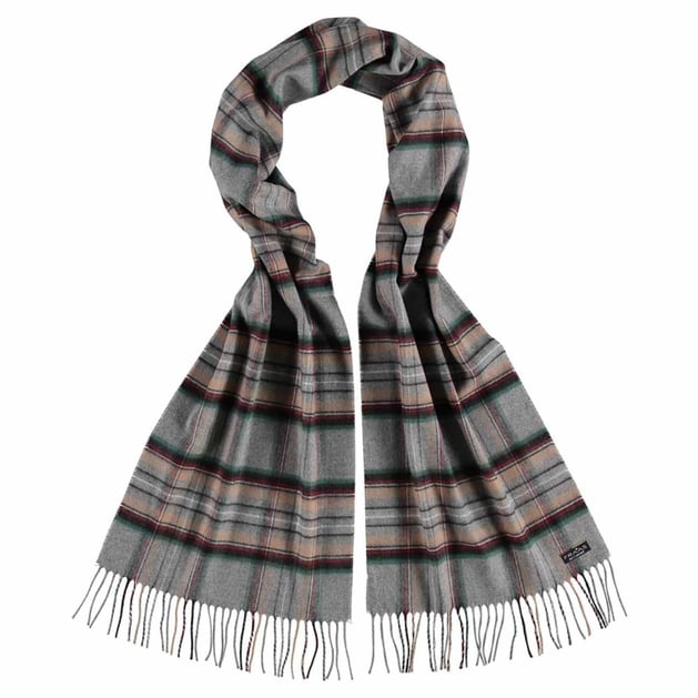 Plaid Men´s Scarf by Fraas --> Shop Hats, Beanies Caps online