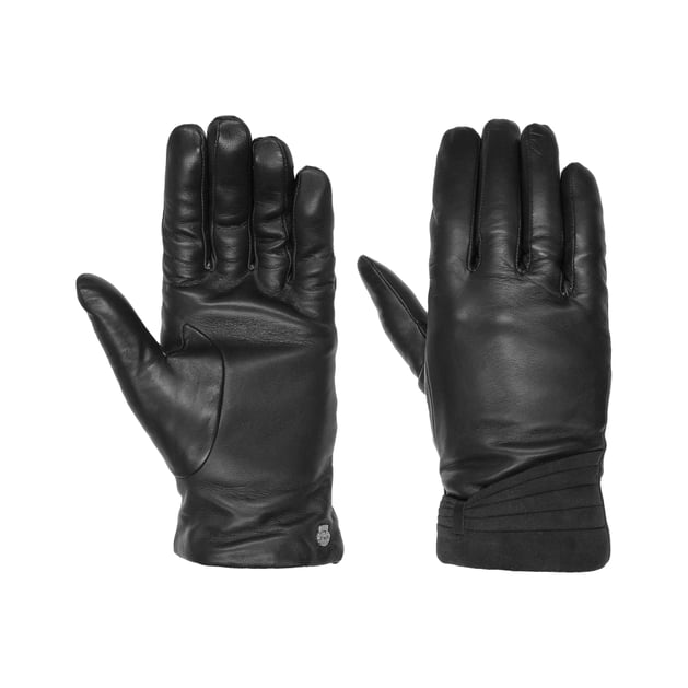 Pleated Cuff Nappa Leather Gloves by Roeckl