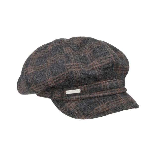 Rebecca Check Newsboy Cap by Seeberger