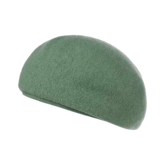 〈SNBYA.H〉100% WASHABLE MERINO WOOL BERET 100% Pure Wool Beret Green