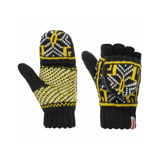 Snowflake Thinsulate Fingerless Knit Gloves