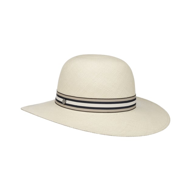 Sportive Blue Panama Floppy Hat by Lierys -- decoding=