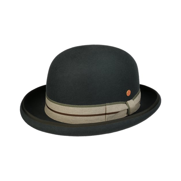 Striped Band Bowler Hat by Mayser
