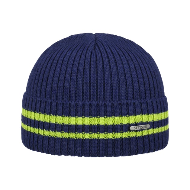 Striped Cuff Beanie Hat by Stetson