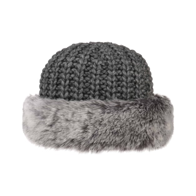 帽子 theredthread S fuzzy knit beanie gray THEREDTHREAD / ザレッドスレッド】S fuzzy knit beanie