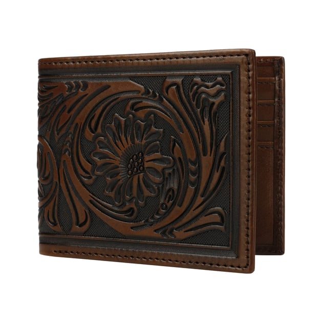 Tooled Leather Bi-Fold Wallet by Stetson