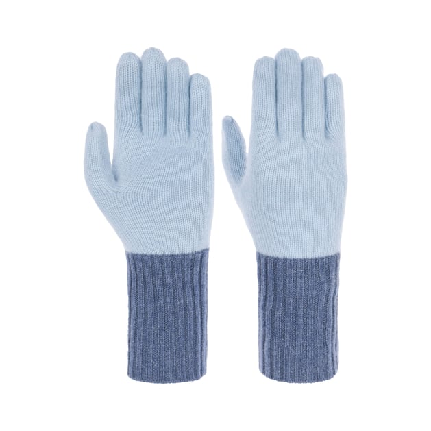Twotone Cashmere Gloves by Seeberger
