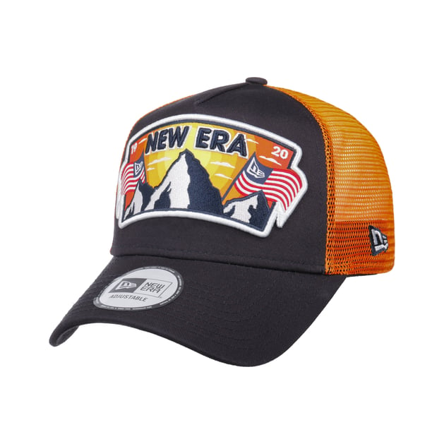 USA Patch Mountain Trucker Cap by New Era Shop Hats Beanies Caps online Hatshopping