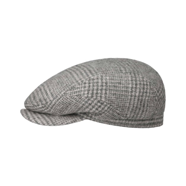 Undyed Virgin Wool Driver Flat Cap by Stetson