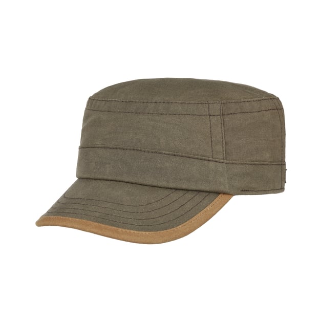 Vintage Waxed Cotton Army Cap by Stetson