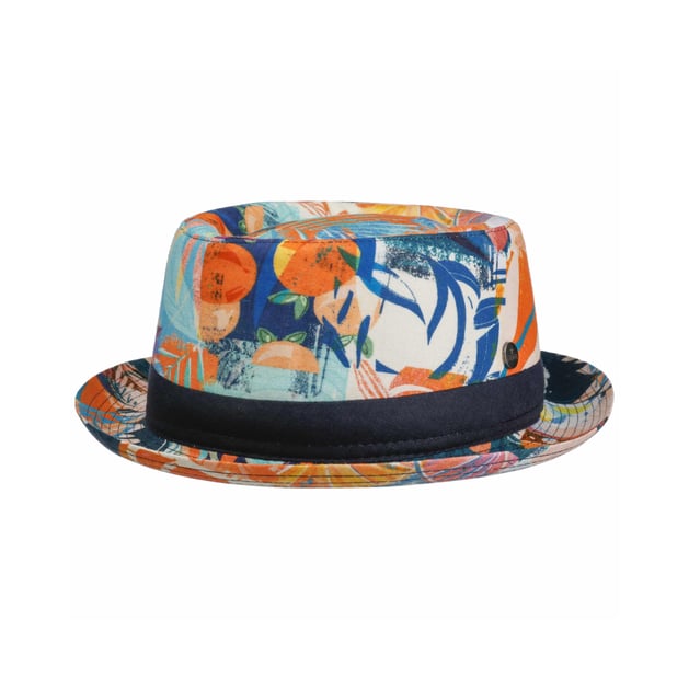 Volcaro Pork Pie Linen Hat by Lierys