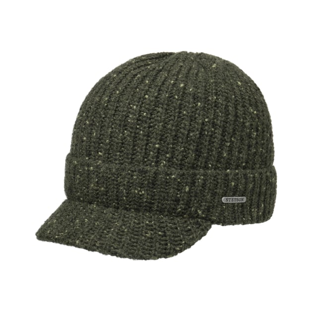 Wisconsin Donegal Beanie with Peak by Stetson