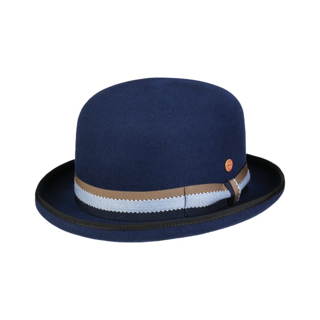 Wolga Blue Bowler Hat by Mayser