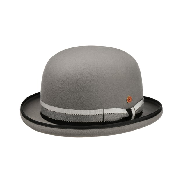 Wolga Grey Bowler Hat by Mayser