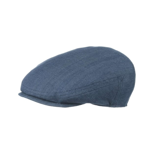 Woodfield Denim Flat Cap by Stetson
