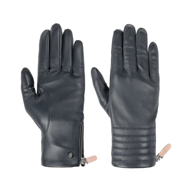 Wrist Zip Leather Gloves by Roeckl