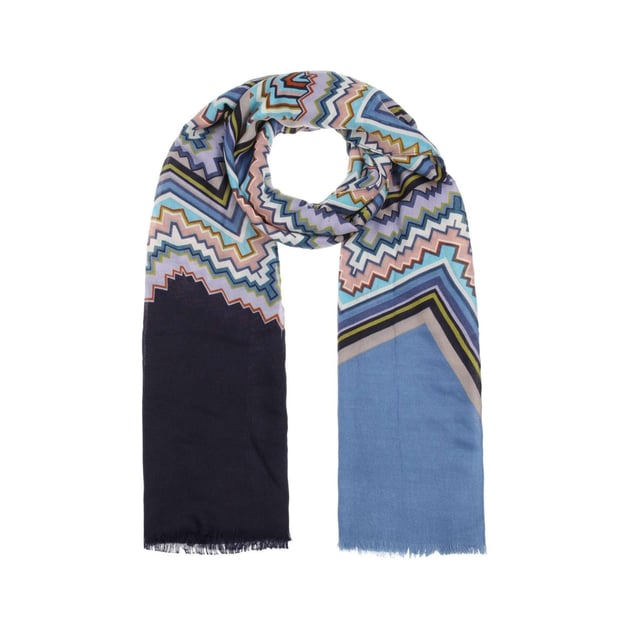Zigzag Print Scarf by Codello