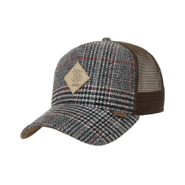 HFT Classic Check Tweed Trucker Cap by Djinns